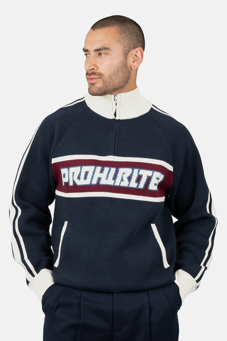 Pull à col roulant - bleu