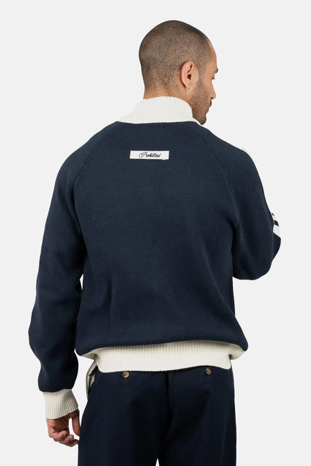 Pull à col roulant - bleu