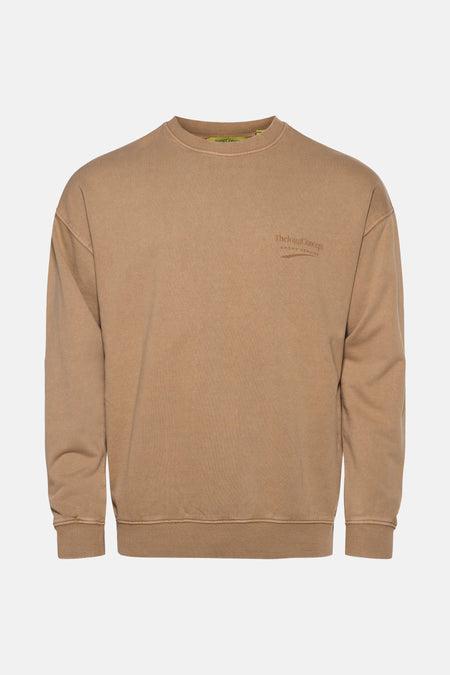 Sweat col O Beige - THEJOGGCONCEPT
