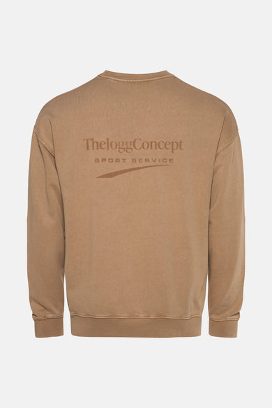 Sweat col O Beige - THEJOGGCONCEPT