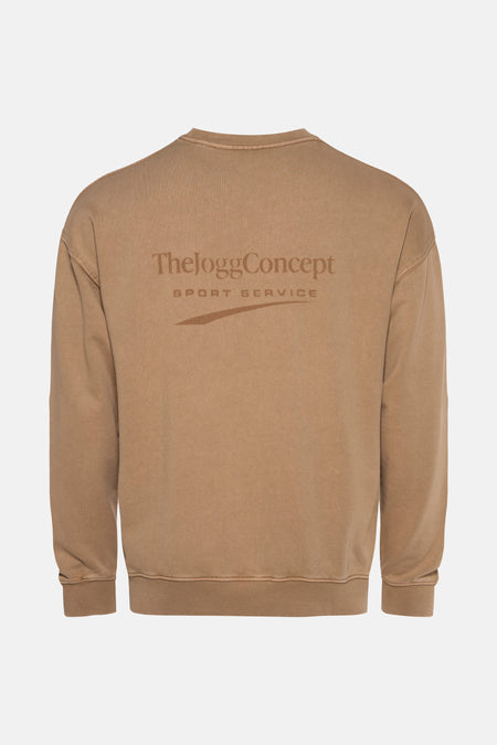 Sweat col O Beige - THEJOGGCONCEPT