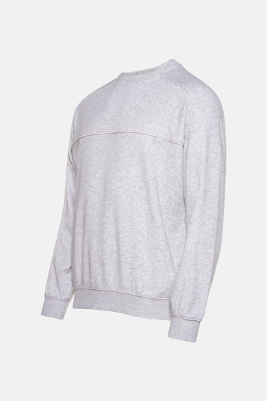 Sweat col O Gris - THEJOGGCONCEPT