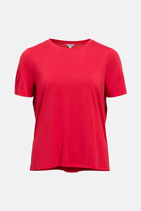 Top uni manche courte Rouge - OBJECT