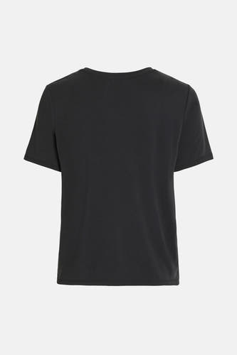 T-shirt noir d'OBJECT, dos visible, design uni.