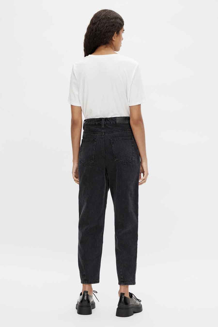 Mom jeans - denim noir