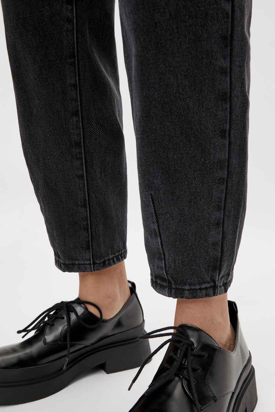 Mom jeans - denim noir