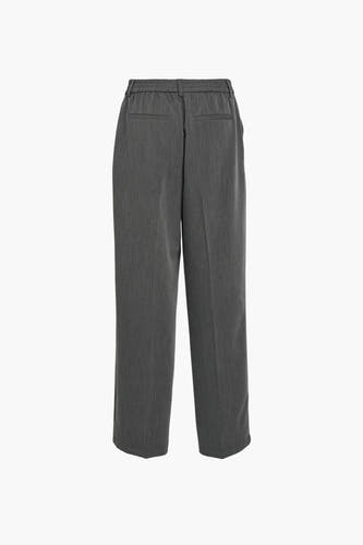 Pantalon de costume gris d'OBJECT, avec une ceinture élastique et des plis subtils.