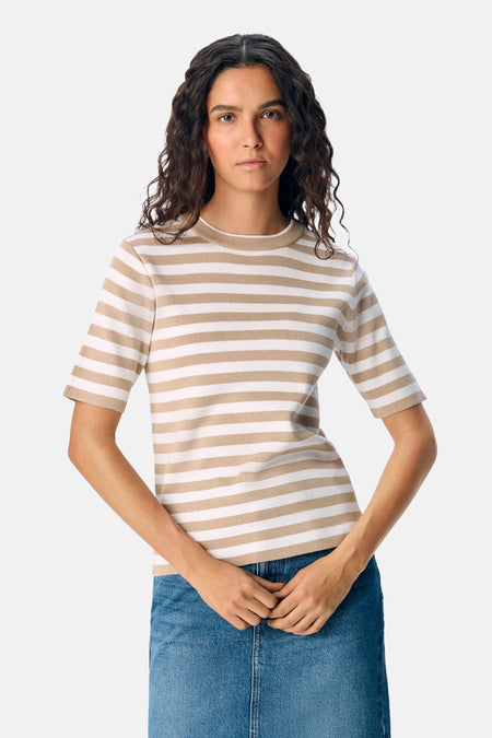 OBJESTER S/S NEW KNIT PULLOVER NOOS
