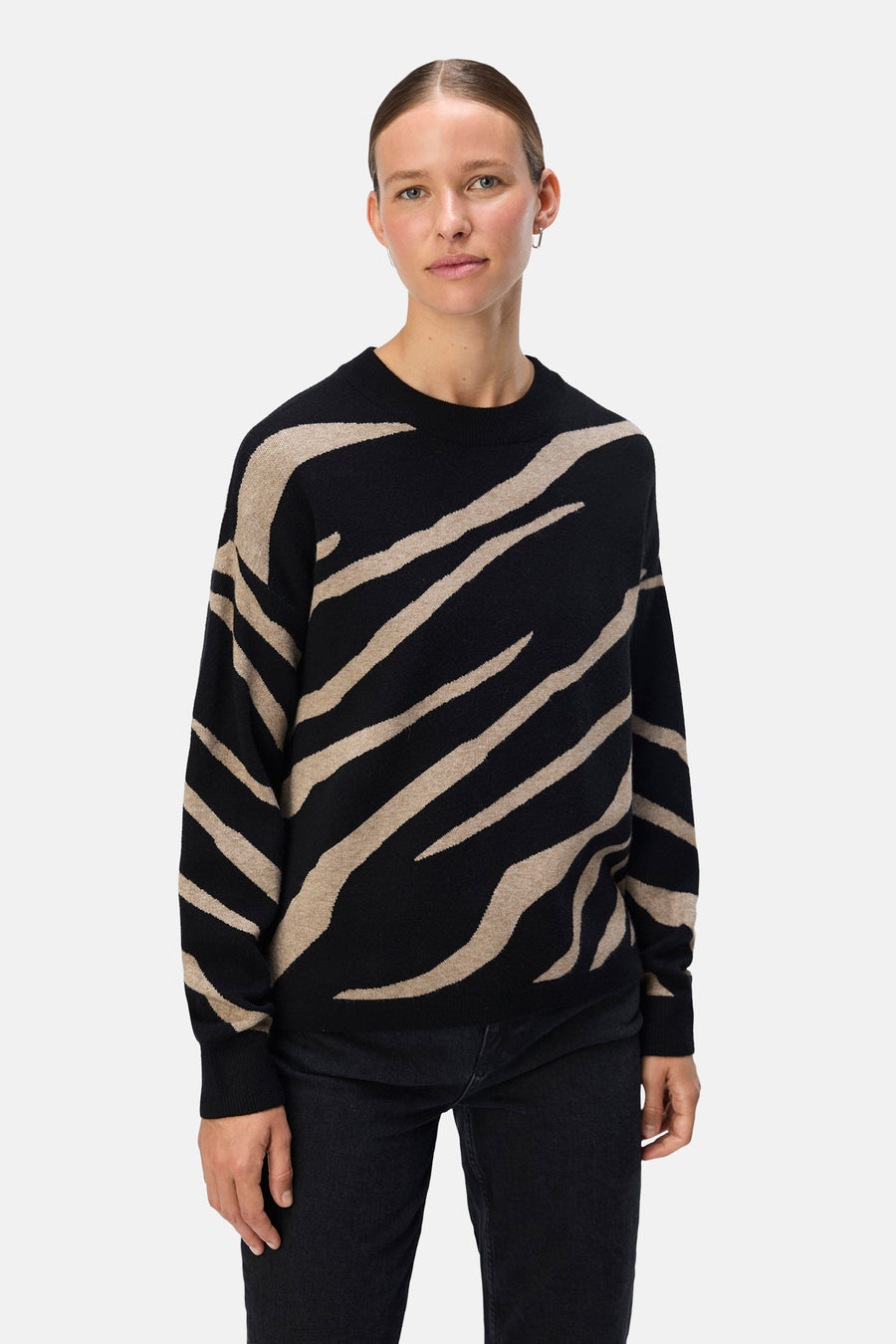 Pull à col rond - noir - OBJECT
