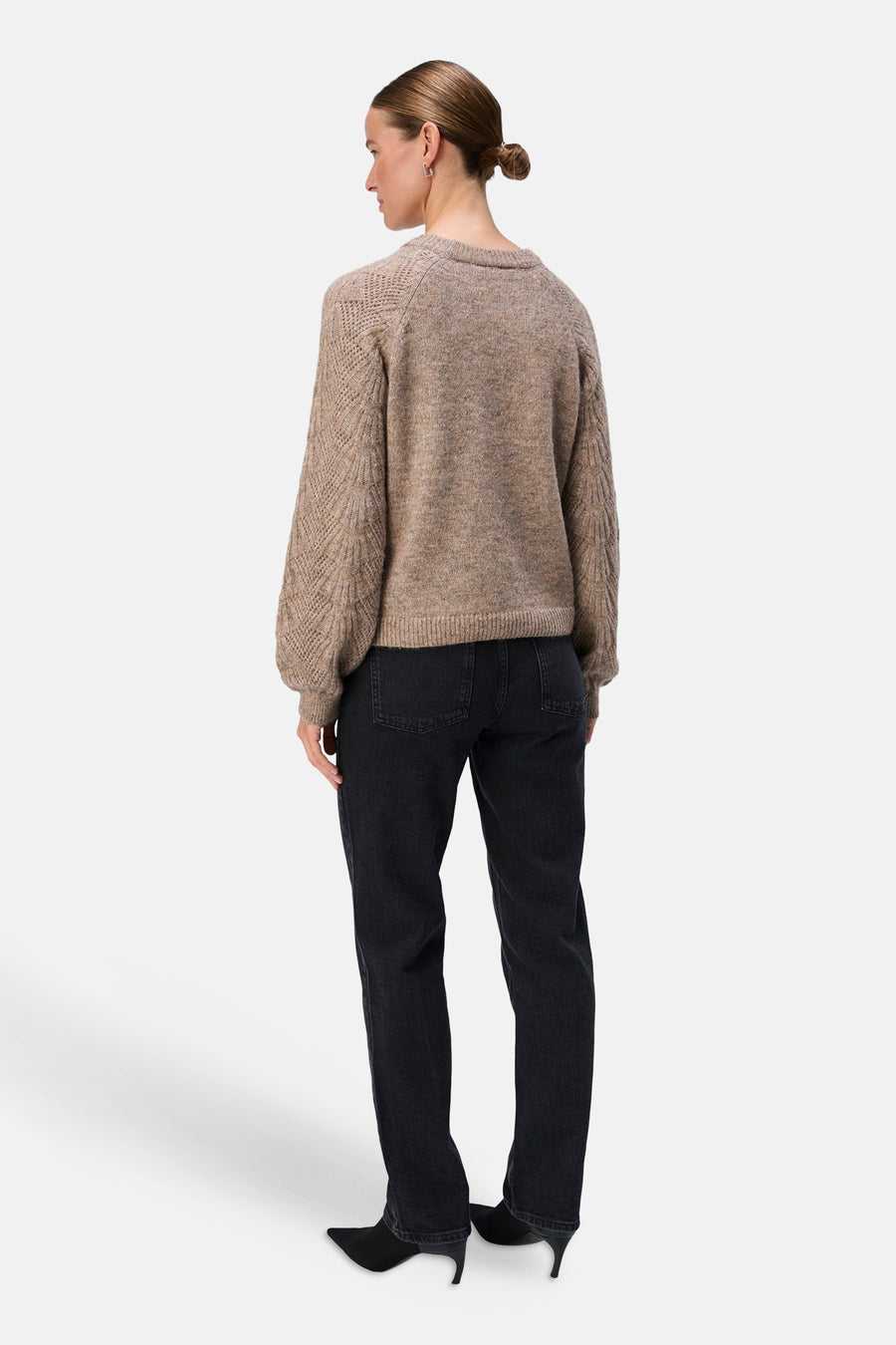 Pull à col rond - brun - OBJECT - 3