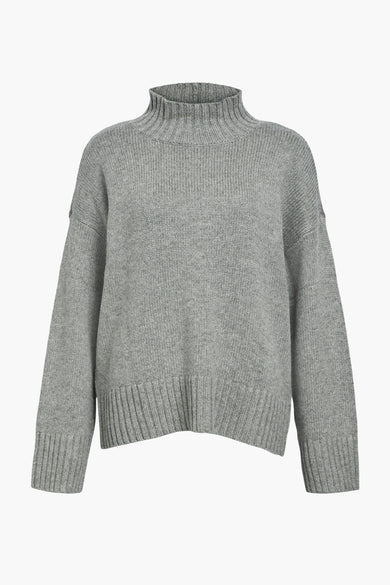 OBJAGNES LO LS H.NECK KNIT PULLOVER NOOS