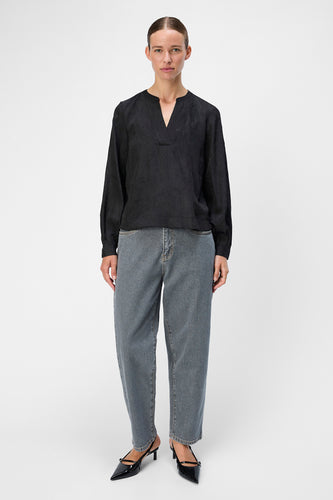 OBJJOHNSON RE L/S V-NECK TOP NOOS