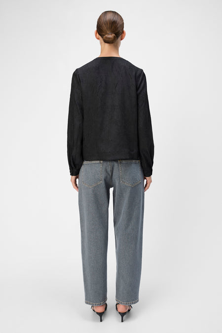 OBJJOHNSON RE L/S V-NECK TOP NOOS