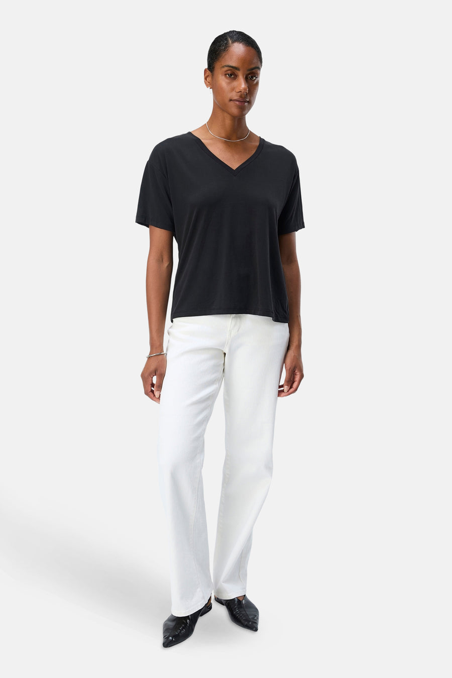 OBJANNIE RE S/S V-NECK TOP NOOS