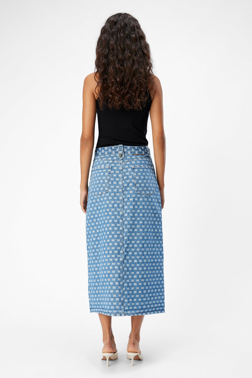 Jupe 3/4 Mid blue denim - OBJECT