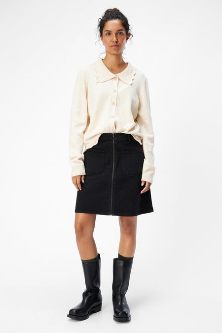 Jupe courte - black denim