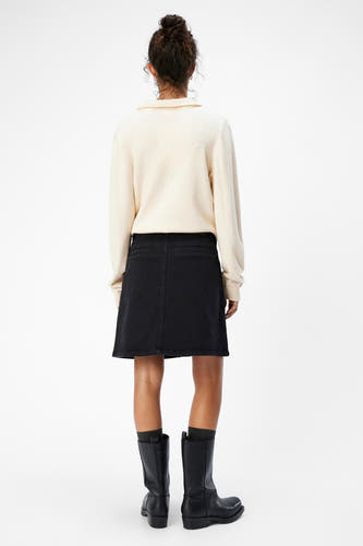 Jupe courte - black denim