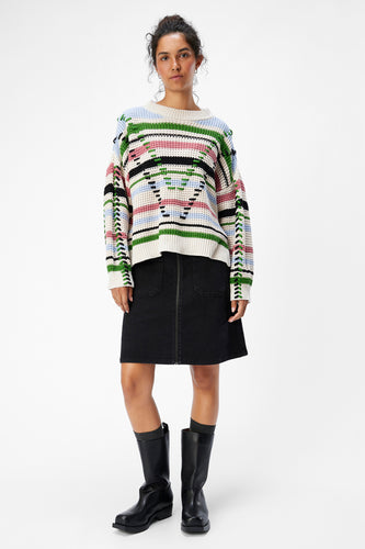 Pull à col rond - multicolore - OBJECT