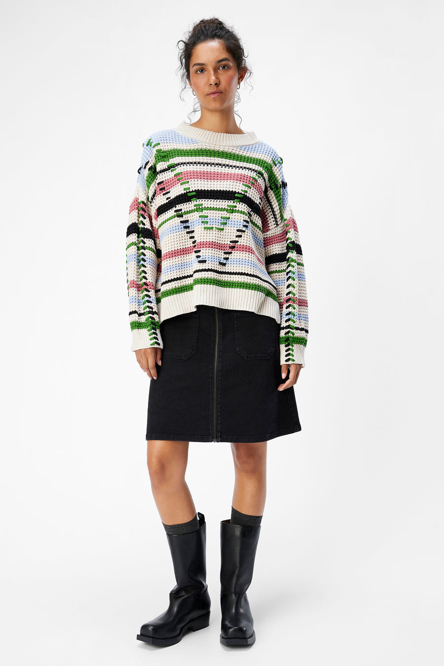 Pull à col rond - multicolore - OBJECT