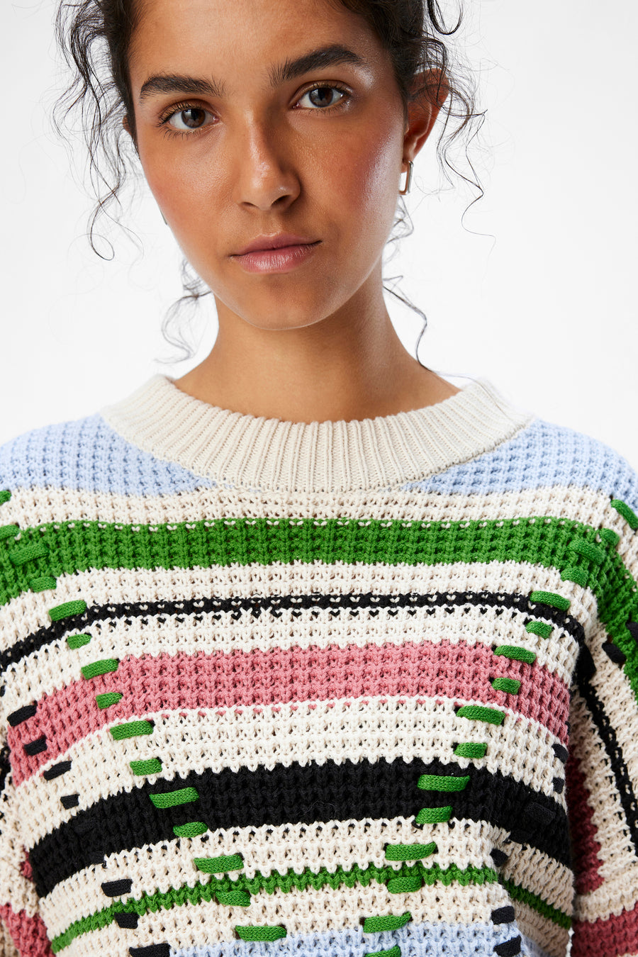 Pull à col rond - multicolore - OBJECT