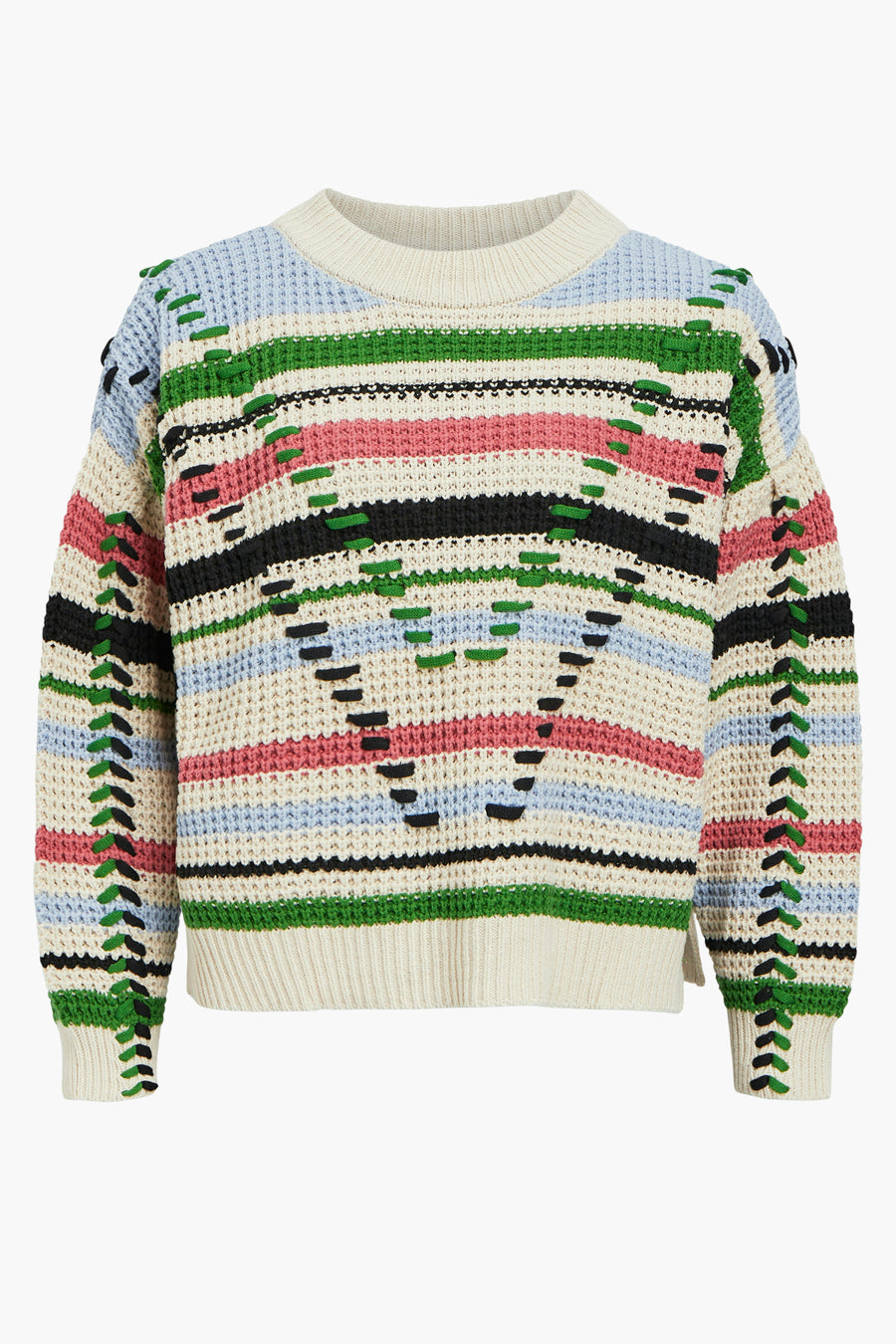 Pull à col rond - multicolore - OBJECT