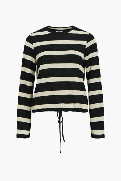 OBJGORIMIA L/S O-NECK TIE TOP 134