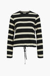 OBJGORIMIA L/S O-NECK TIE TOP 134