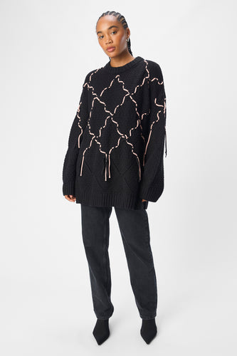 Pull à col rond - noir - OBJECT