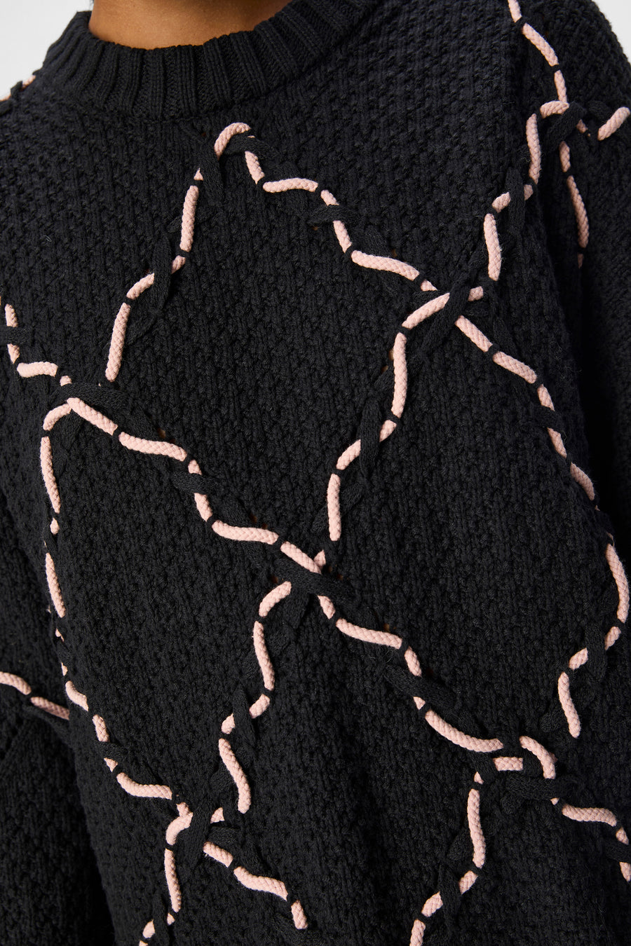 Pull à col rond - noir - OBJECT