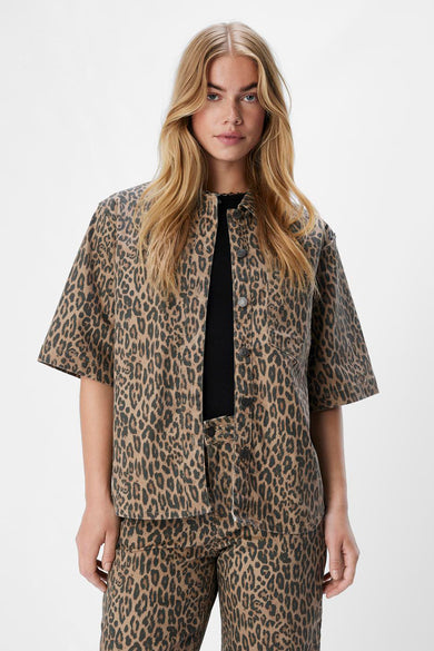 Chemise à manches longues - brun