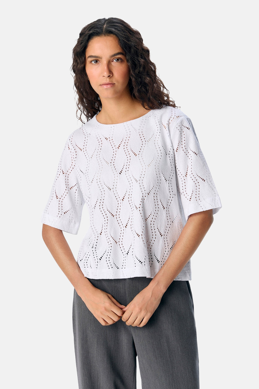 OBJAVA 2/4 LO O-NECK TOP NOOS