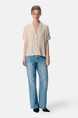 Chemise à manches courtes - écru - OBJECT