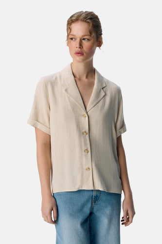 Chemise à manches courtes - écru - OBJECT