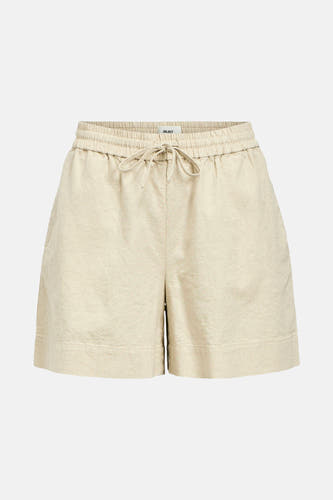 Crème court de OBJECT, avec une ceinture élastique et un cordon.