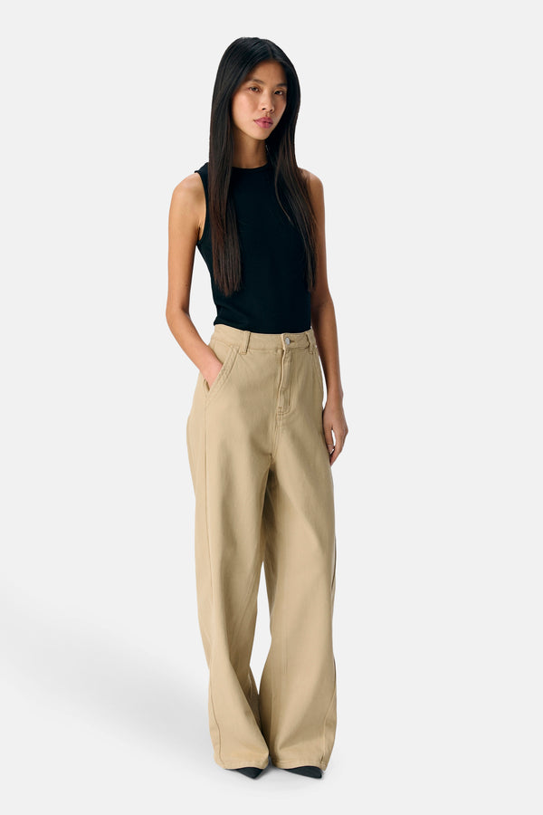 OBJMOJI AVIANA MW LO WIDE JEANS CC2 SS