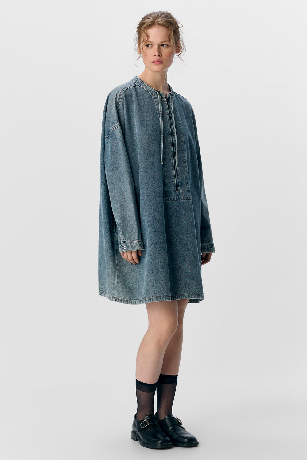 Robes manches longues Light blue denim - OBJECT