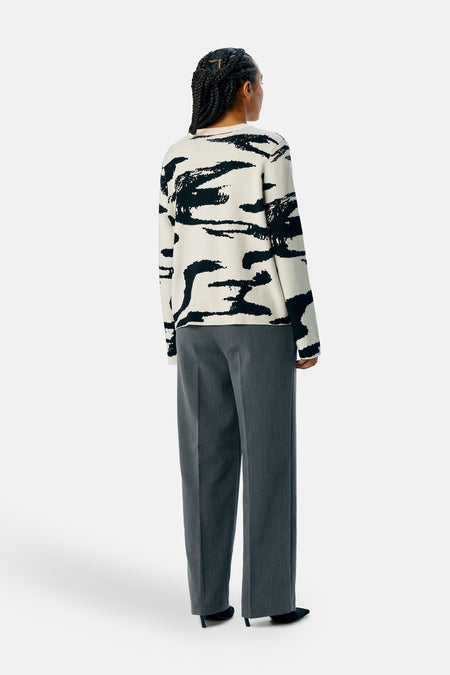 OBJREYNARD SQUARE SLEEVE O-NECK AOP NOOS