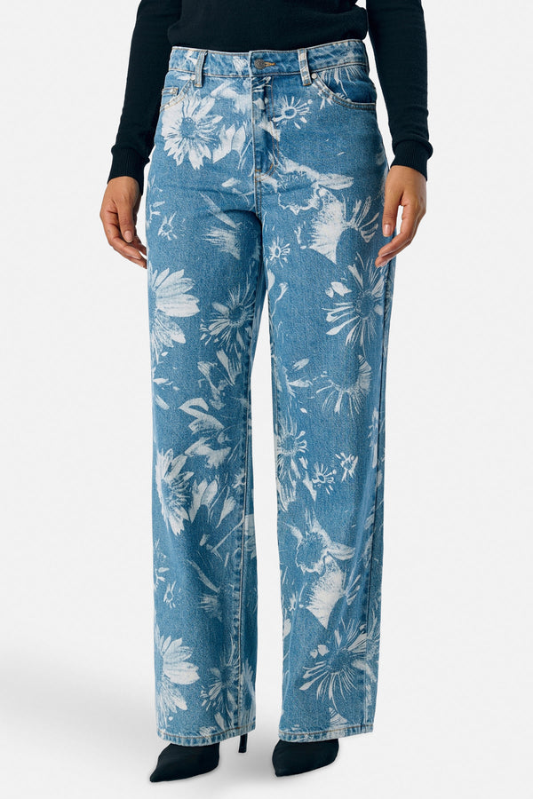 Jeans straight Mid blue denim - OBJECT