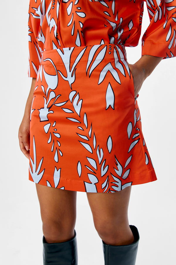 Jupe courte Orange - OBJECT