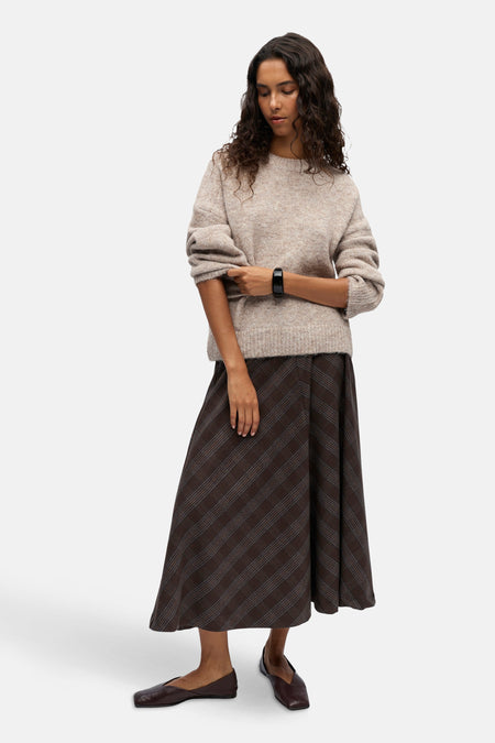 Pull à col rond - écru