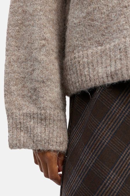 Pull à col rond - écru