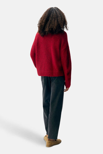 Pull à col rond - rouge - OBJECT