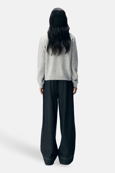 OBJFLORA RE LS KNIT BUTTON CARDIGAN NOOS
