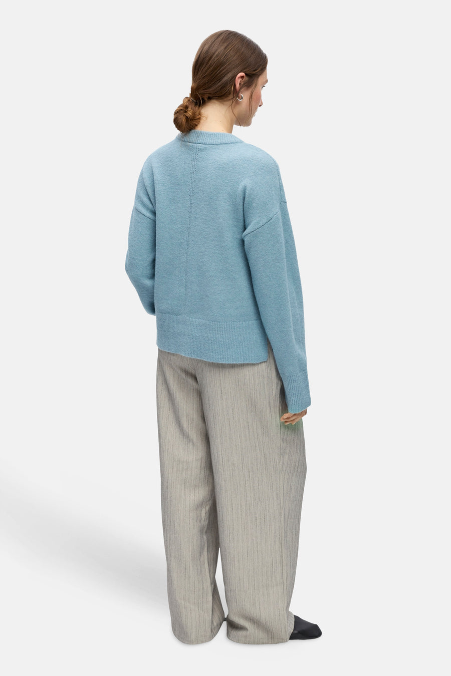 Pull col O bleu - OBJECT