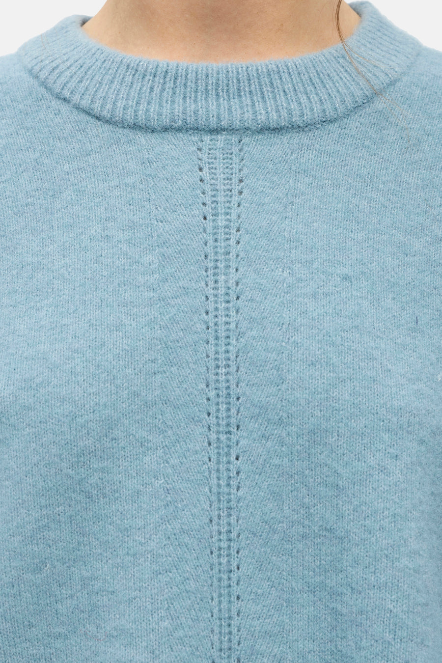 Pull col O bleu - OBJECT