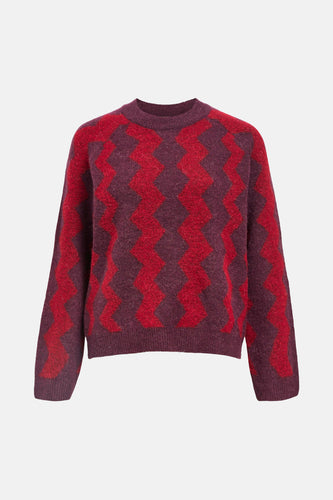 OBJDIANA LS RE O-NECK KNIT NOOS
