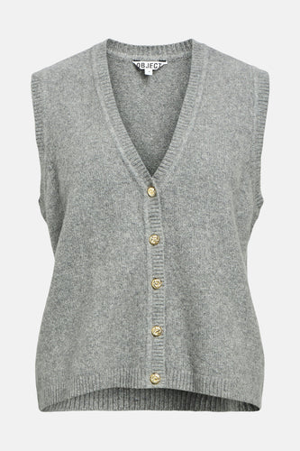 OBJIVONA S/L RE KNIT VEST 140
