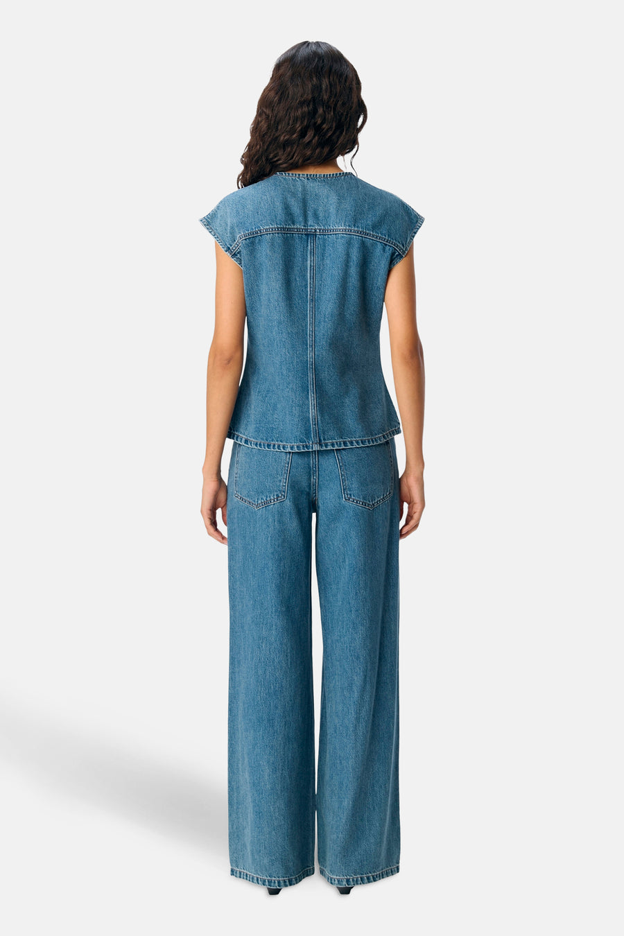 Chemisier - mid blue denim - OBJECT - 3