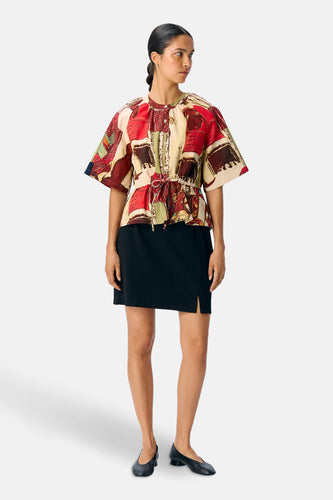 OBJMARY 2/4 RE O-NECK TOP 140
