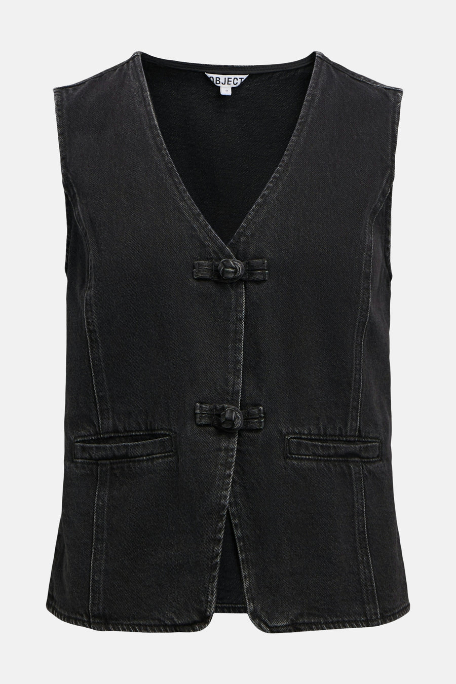 Gilet - black denim - OBJECT